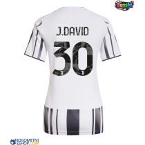 Ženski Nogometni dresi Juventus Jonathan David #30 Domači 2025-26 Kratek Rokav